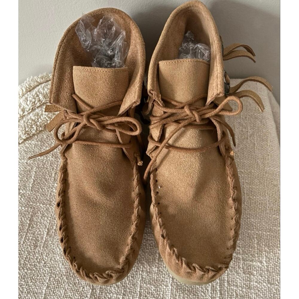 Coconuts by Matisse Suede Fringe Moccasin Ankle Boots Boho 8.5